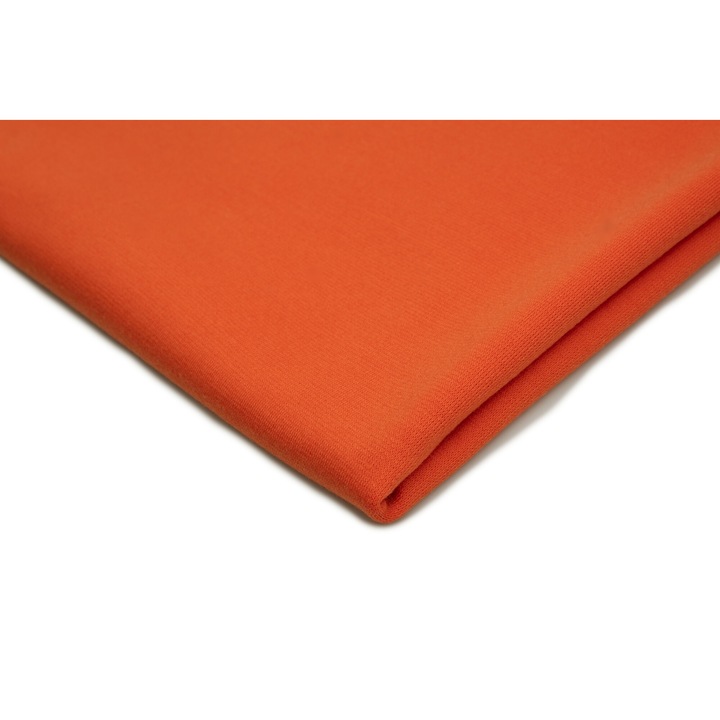 Narancssárga Punto kötött anyag, 95% poliészter 5% elasztán, 50 cm x 150 cm