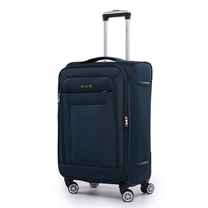 Куфар ORMI, твърд, 4 колела, тъмно син, 41x27x67см