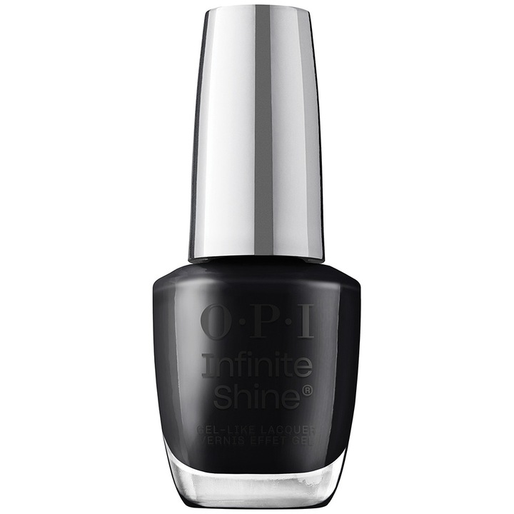 Lac de unghii cu efect de gel OPI Infinite Shine, Lady in Black, 15 ml