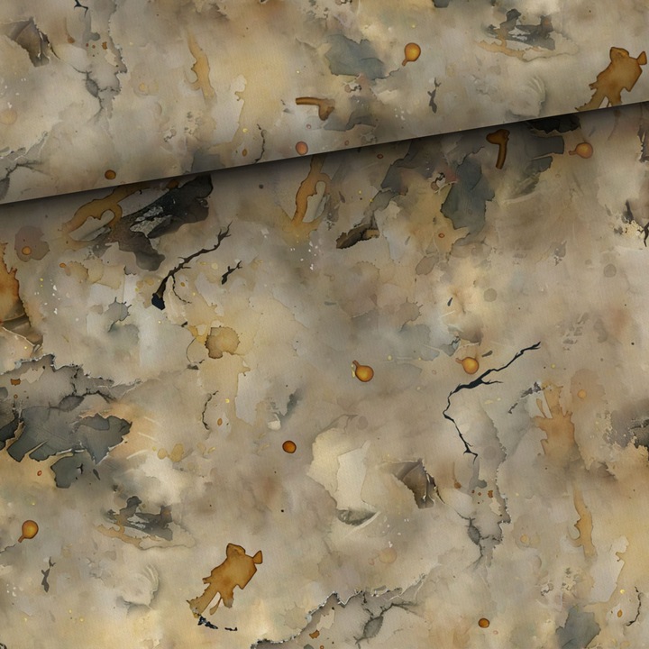 Material textil, Tricot french terry, Tricot trening imprimat Papyrus Dragon combo, bumbac 95%, elastan 5%