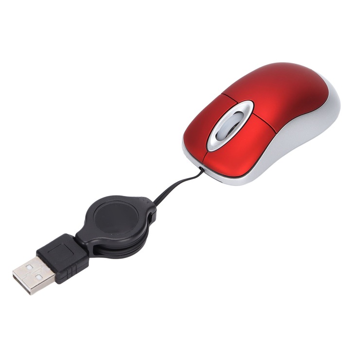 Преносима кабелна мишка, Mmgoqqt, 1600 DPI, USB, 3 режима