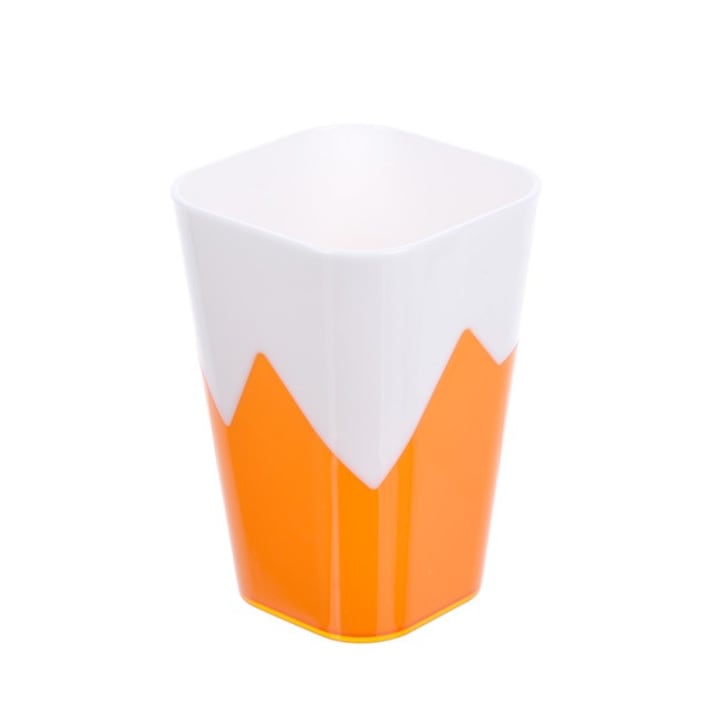 Pahar de plastic patrat, TOO KT-148-O cu pereti dubli, de 600 ml