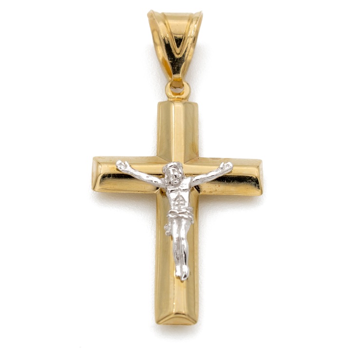Cruce Iisus Hristos Aur 14k