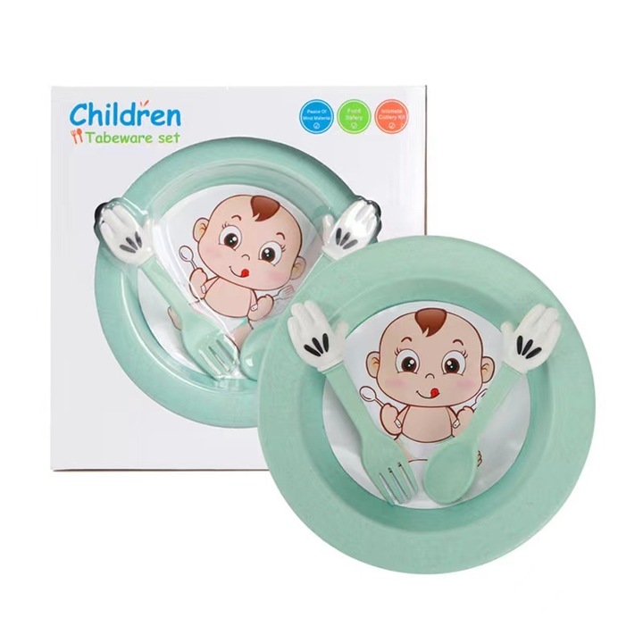 Set Farfurii pentru copii, TOO, Plastic