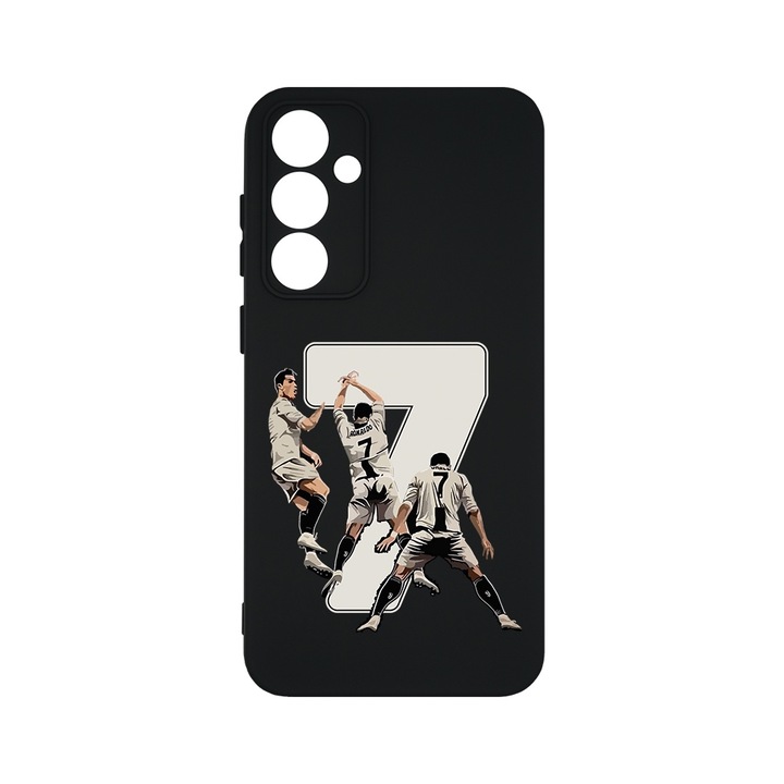 BestCase® Husa Slim Premium Silicon 1.2MM, Compatibila Cu Samsung Galaxy A55, Ronaldo, Microfibra in interior, Antisoc, Protectie camera si ecran, PB 1469
