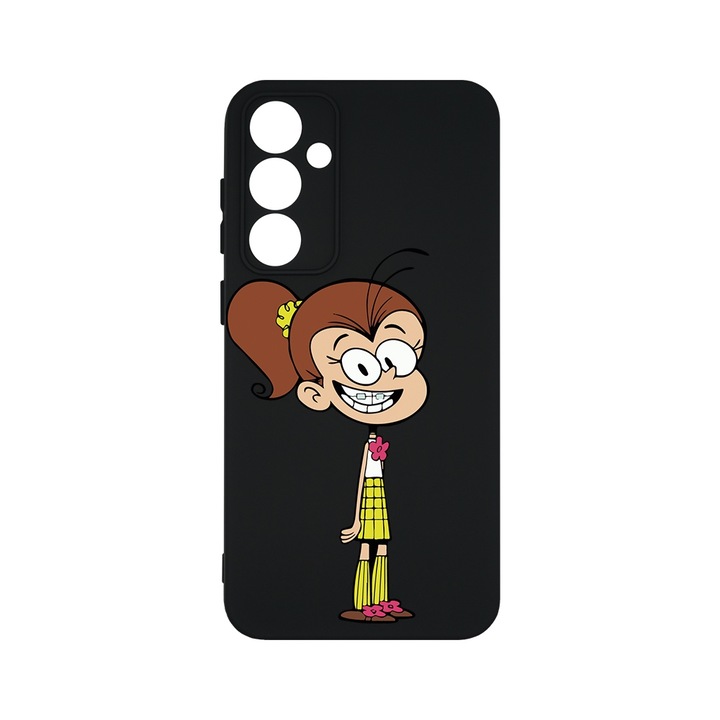 BestCase® Husa Slim Premium Silicon 1.2MM, Compatibila Cu Samsung Galaxy S23 FE, The Loud House - Luan, Microfibra in interior, Antisoc, Protectie camera si ecran, PB 1624