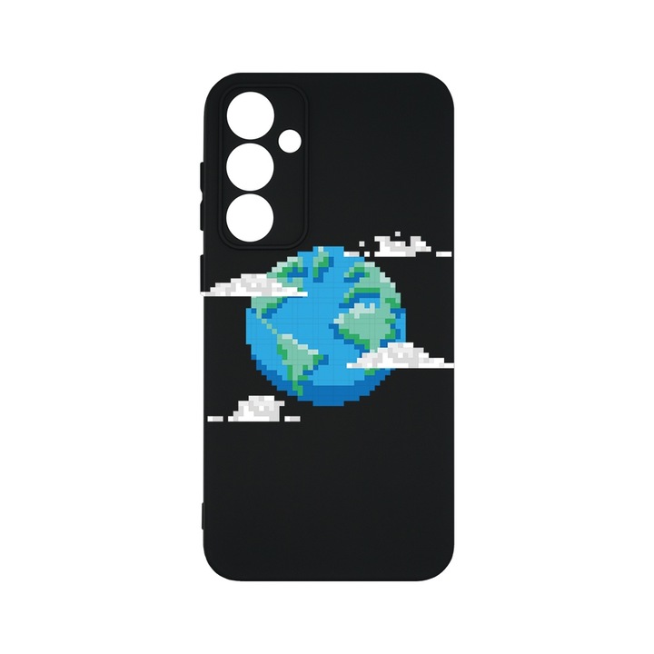 BestCase® Husa Slim Premium Silicon 1.2MM, Compatibila Cu Samsung Galaxy A55, Minecraft Earth, Microfibra in interior, Antisoc, Protectie camera si ecran, PB 1683