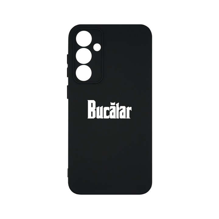 BestCase® Husa Slim Premium Silicon 1.2MM, Compatibila Cu Samsung Galaxy S23 FE, Bucatar - GodFather Style, Microfibra in interior, Antisoc, Protectie camera si ecran, PB 1696