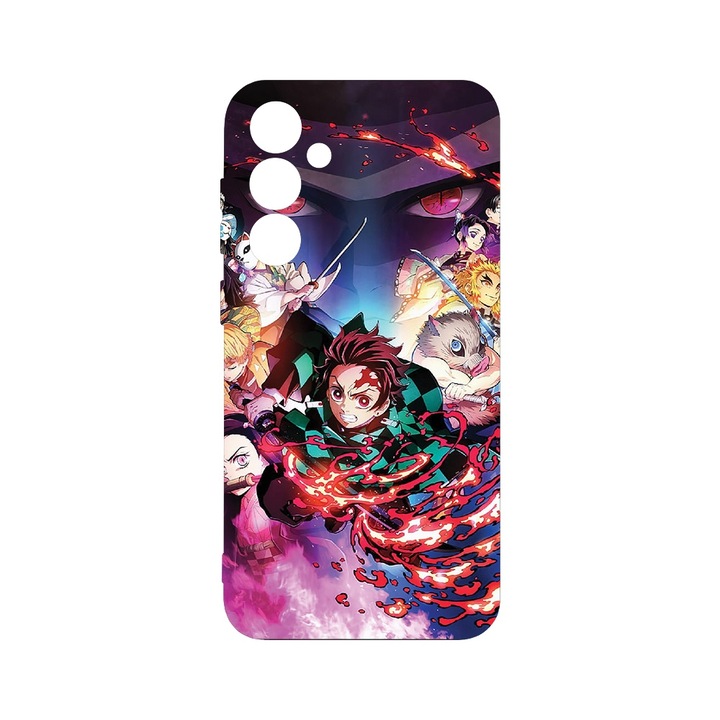 BestCase® Husa Slim Premium Silicon 1.2MM, Compatibila Cu Samsung Galaxy A55, Demon Slayer, Microfibra in interior, Antisoc, Protectie camera si ecran, PB 1701