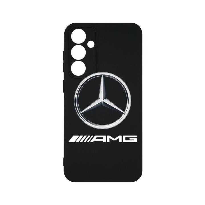 BestCase® Husa Slim Premium Silicon 1.2MM, Compatibila Cu Samsung Galaxy A55, Logo Mercedes-Benz AMG, Microfibra in interior, Antisoc, Protectie camera si ecran, PB 1732
