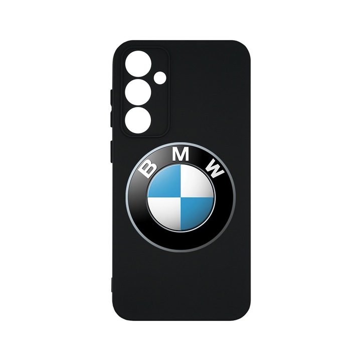 BestCase® Husa Slim Premium Silicon 1.2MM, Compatibila Cu Samsung Galaxy A55, Logo BMW, Microfibra in interior, Antisoc, Protectie camera si ecran, PB 1750