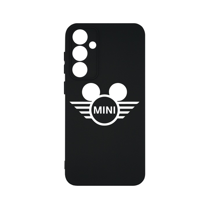 BestCase® Husa Slim Premium Silicon 1.2MM, Compatibila Cu Samsung Galaxy S23 FE, Logo Mini Funny, Microfibra in interior, Antisoc, Protectie camera si ecran, PB 1759