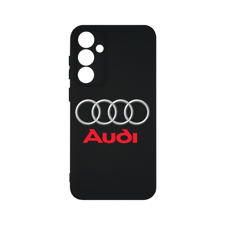 BestCase® Husa Slim Premium Silicon 1.2MM, Compatibila Cu Samsung Galaxy A55, Logo Audi, Microfibra in interior, Antisoc, Protectie camera si ecran, PB 1753