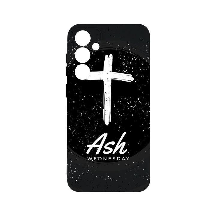 BestCase® Husa Slim Premium Silicon 1.2MM, Compatibila Cu Samsung Galaxy S23 FE, Cross - ASH Wednesday, Microfibra in interior, Antisoc, Protectie camera si ecran, PB 1788