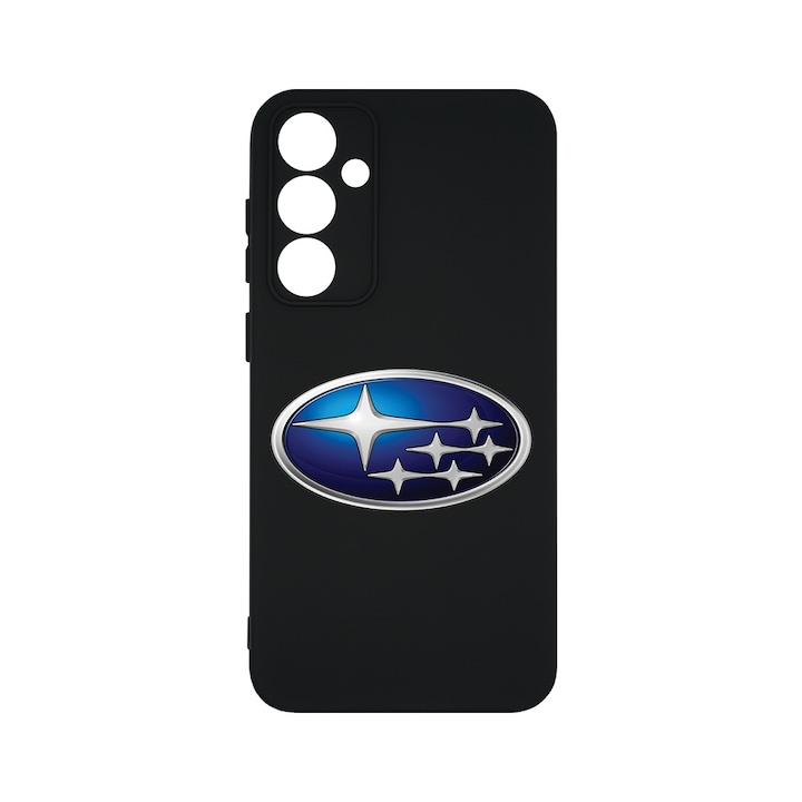 BestCase® Husa Slim Premium Silicon 1.2MM, Compatibila Cu Samsung Galaxy A55, Logo Subaru, Microfibra in interior, Antisoc, Protectie camera si ecran, PB 1713