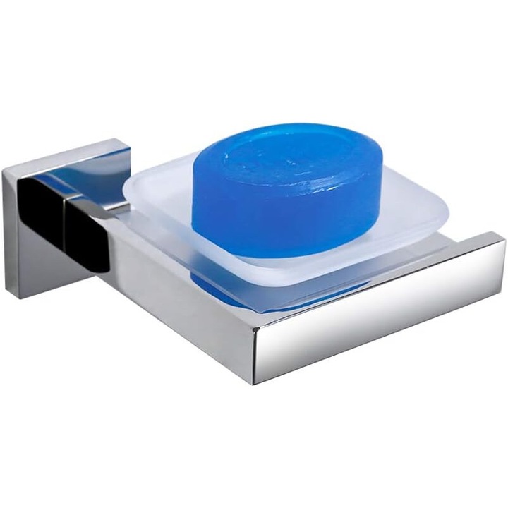 Szappanadagoló, TURS, K7006P modell, rozsdamentes acél, falra szerelhető, króm felület