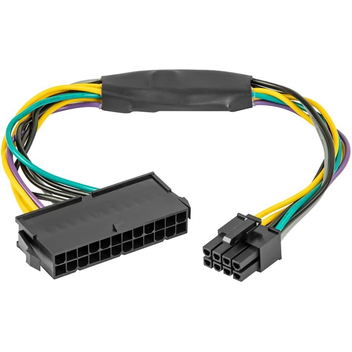 Tápadapter, Rqiurpn, ATX 24 pin-8 tűs, kábel 30 cm, 1000 W, Aktív