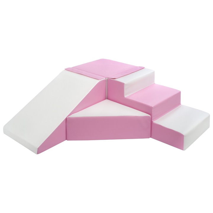 Set de 4 blocuri de constructie Velinda, multicolor, 40cm