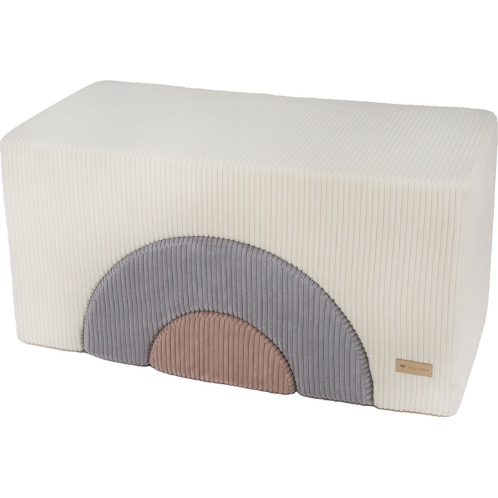 Комплект от 3 дунапренови блока Velinda, многоцветни, 30x30см