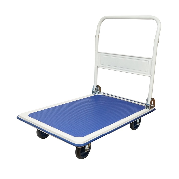 Carucior depozit cu platforma de transport 300Kg 910x610x875mm