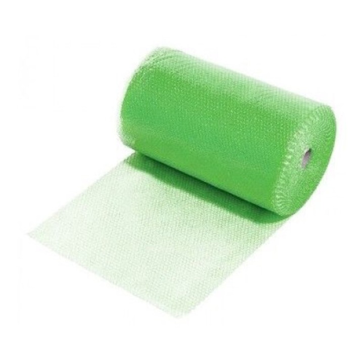 Еко опаковка, зелена, 100 м ролка, 40 см ширина, 40 г/кв.м, опаковка чупливи предмети