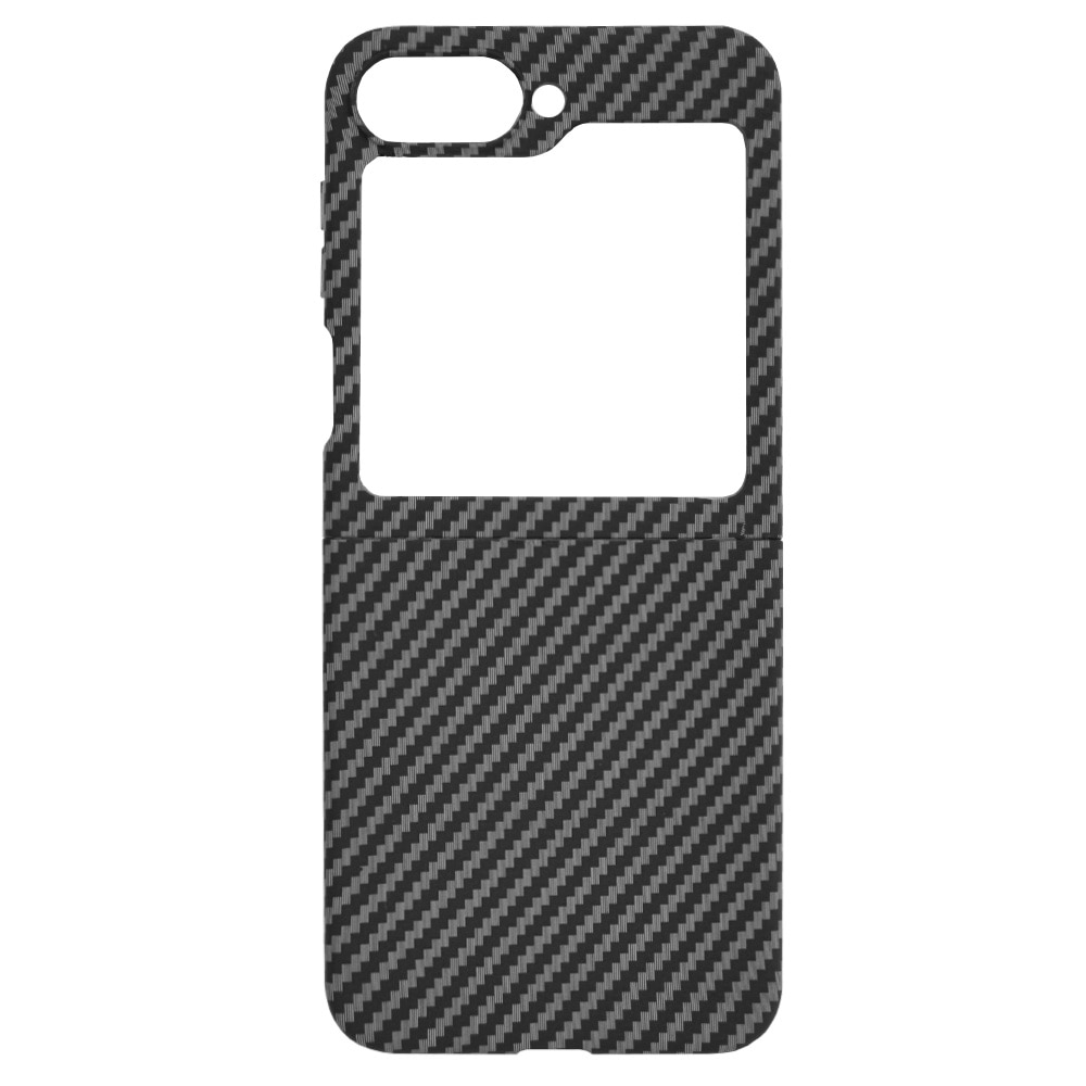Husa pentru Samsung Galaxy Z Flip 6 Daden®, Ultra Slim, Carbonite FiberShell, Calitate Premium, Negru