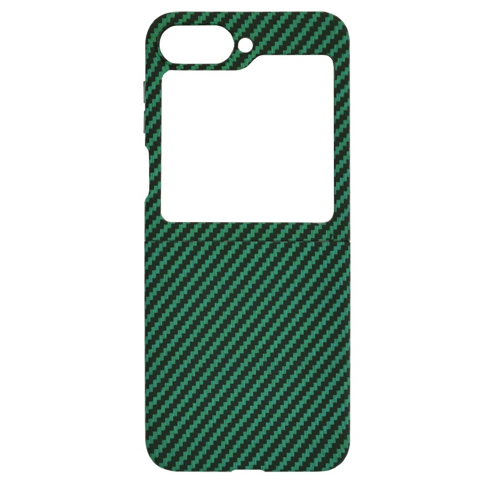 Husa pentru Samsung Galaxy Z Flip 6 Daden®, Ultra Slim, Carbonite FiberShell, Calitate Premium, Verde