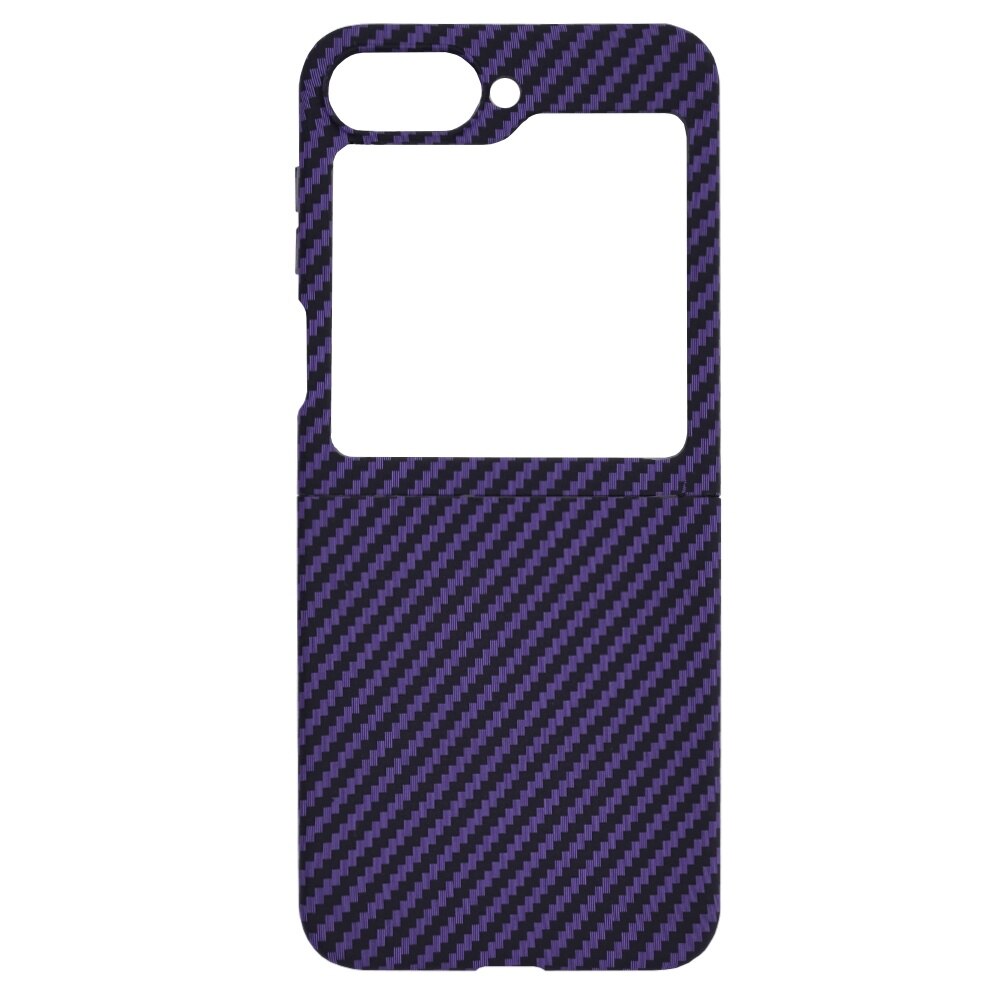 Husa pentru Samsung Galaxy Z Flip 6 Daden®, Ultra Slim, Carbonite FiberShell, Calitate Premium, Mov