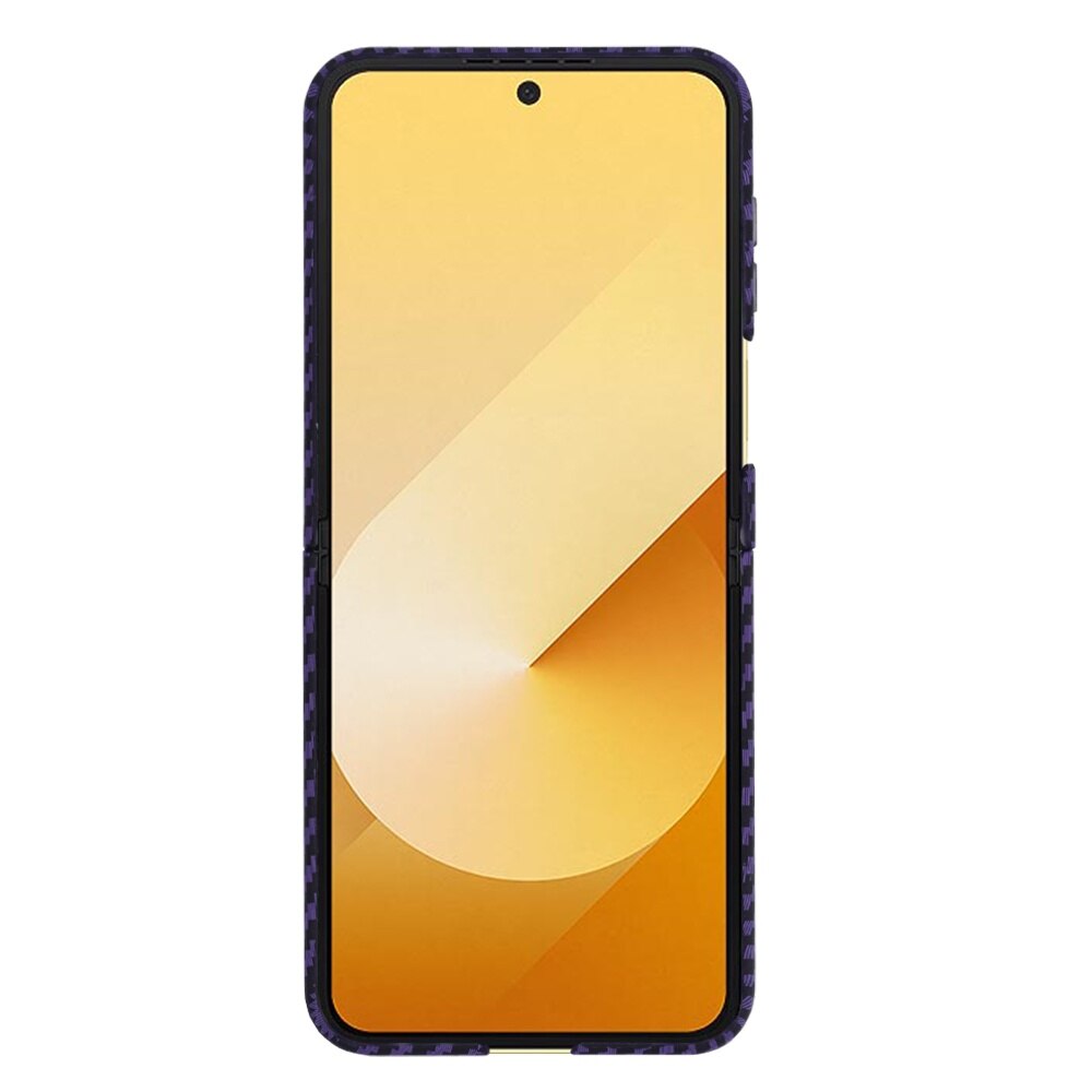 Husa pentru Samsung Galaxy Z Flip 6 Daden®, Ultra Slim, Carbonite FiberShell, Calitate Premium, Mov