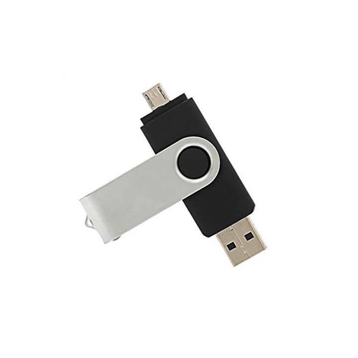 EMATTERIO® Memory Stick, USB 3.0 és Type-C csatlakozóval, C típusú porttal rendelkező eszközökkel kompatibilis, OTG kompatibilitás, nagy sebesség, 64 GB