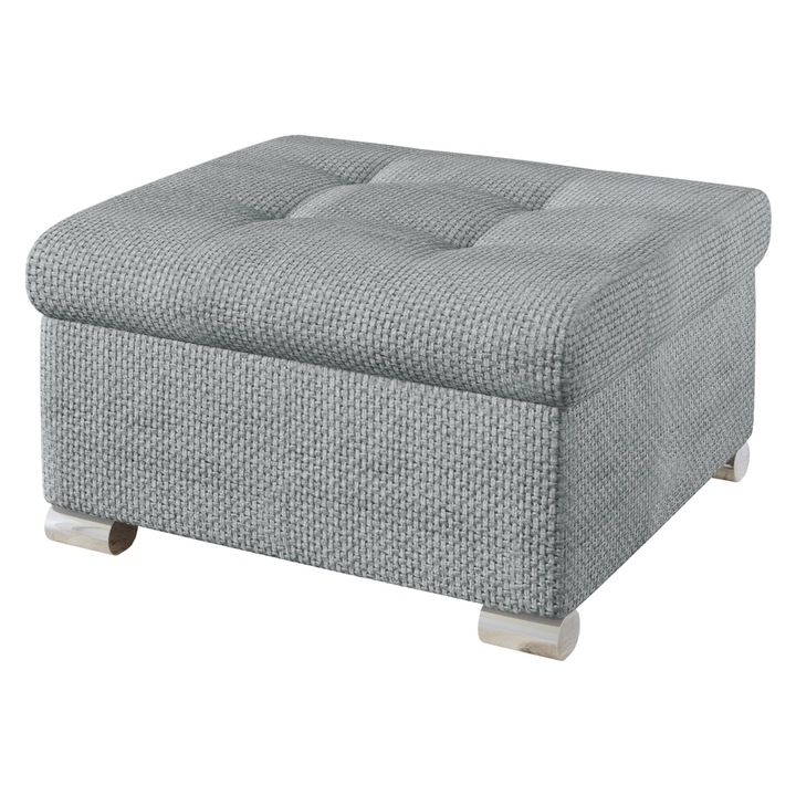 Taburet mic Tony, MIRJAN24, gri deschis, 68x70x41 cm