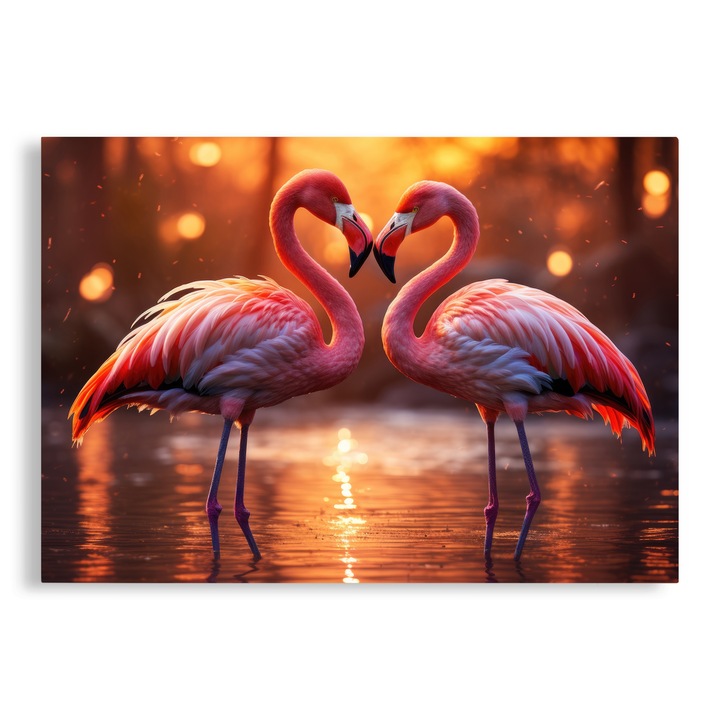 Tablou Canvas, Flamingo Roz 70x100 cm