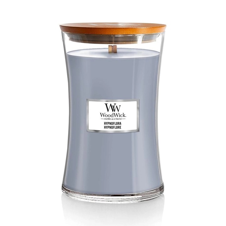 Ароматизирана свещ WoodWick Hypnoflora, жасмин, 609.5 g
