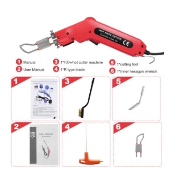 Fierastrau electric, 100W, temperatura lama 650 C, design ergonomic, 220V EU