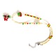 Colier cu pandantiv pentru femei, Mmgoqqt, design cartoon, alb, material plexiglass, set de accesorii.