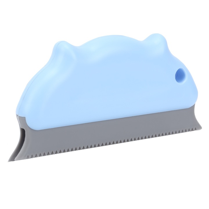 Perie pentru indepartarea parului de animale, BGHYHYHI, 14.3x6.5cm, plastic, albastra