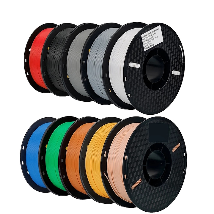 3D филамент, PLA, 1,75 мм, 10 кг, смесени цветове