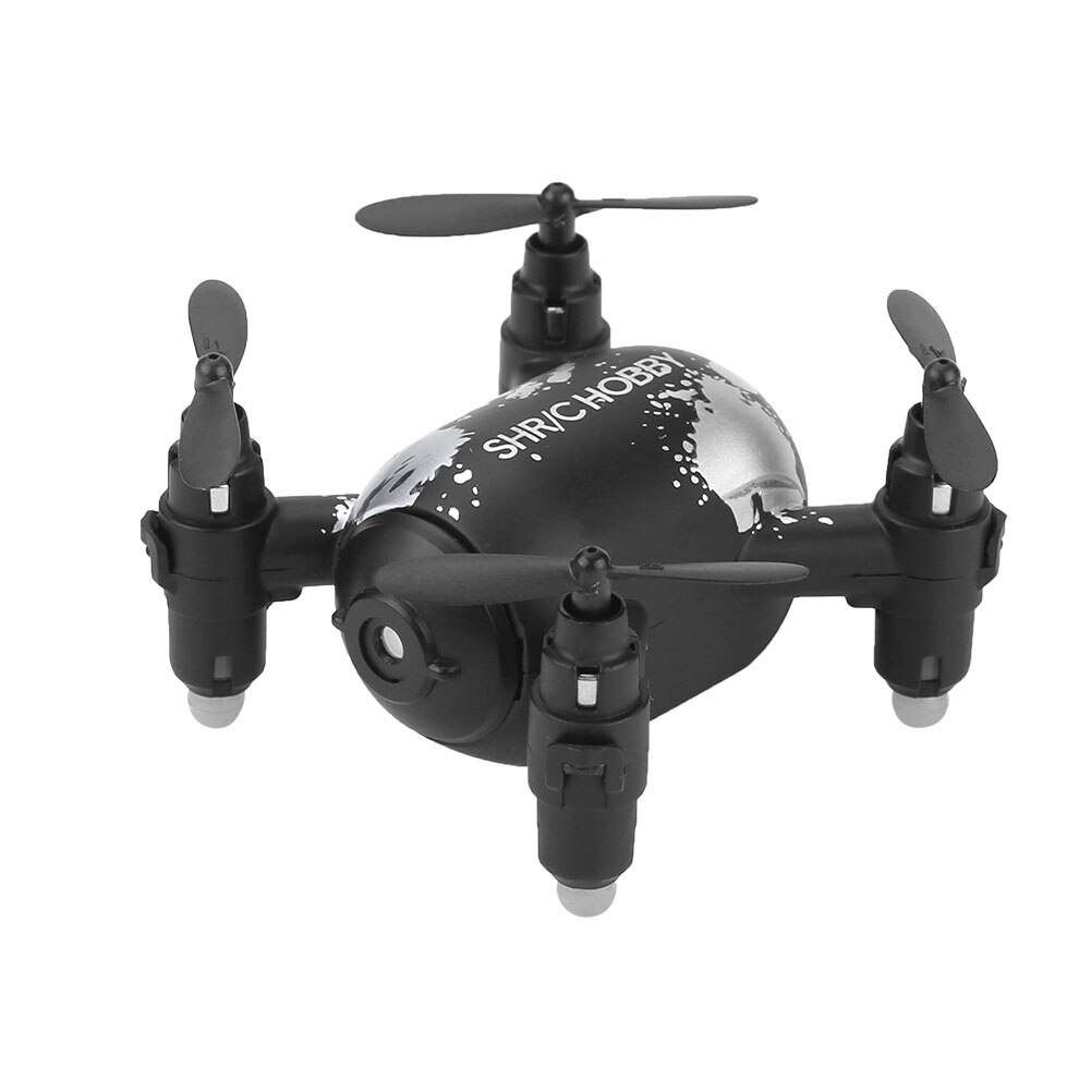 S-f-r　① Drona Quadcopter, control remote, camera HD, negru, 6.5 x 6 x 3 cm