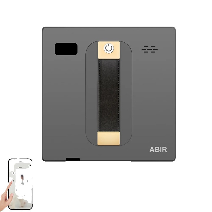 Aspirator robot pentru geamuri, putere de aspirare 3000PA, control inteligent APP, gri, da