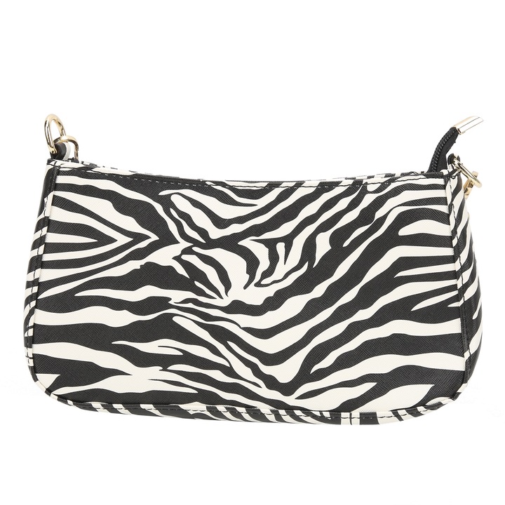 Női válltáska, hosszúkás, műbőr, nagy kapacitású, 26x14x4cm