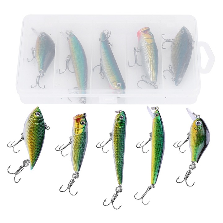 Műcsali horgászathoz, Enforose, 5 darab ABS (zöld)