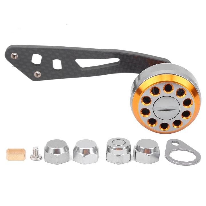 Jormftte egyedi billenőkar, szén és alumínium ötvözet, víznyílásos orsókhoz, 44g, arany színű