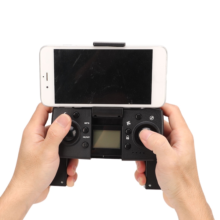 Jormftte S109 RC drón, 4K, elektromos állítás, fekete, 20.5x19.5x6cm