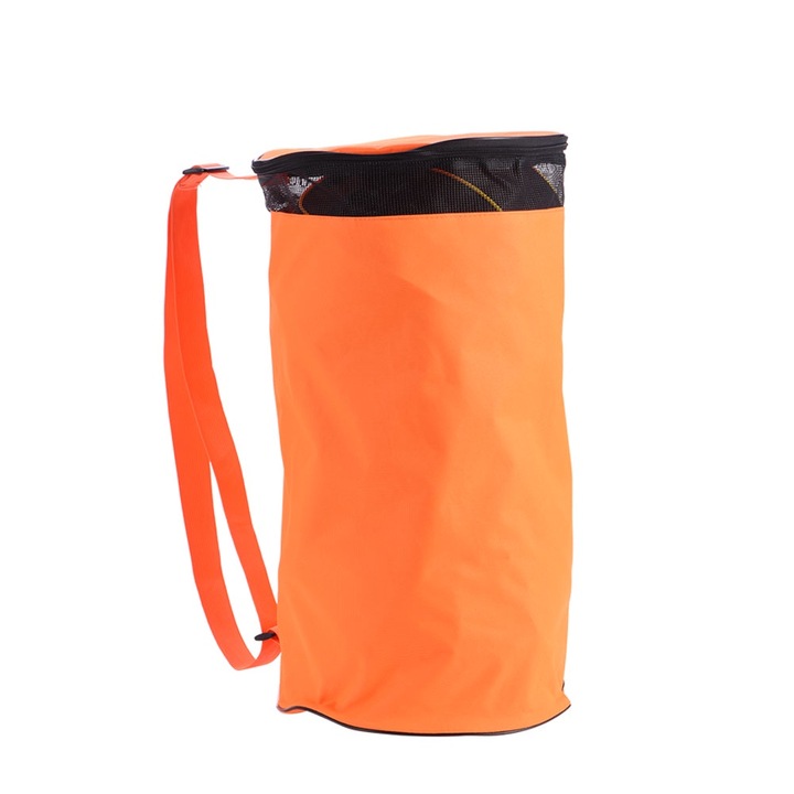 Jormftte sporttáska kosárlabdákhoz, hordozható, nagy űrtartalmú, vállon hordható, 51x27cm, narancssárga