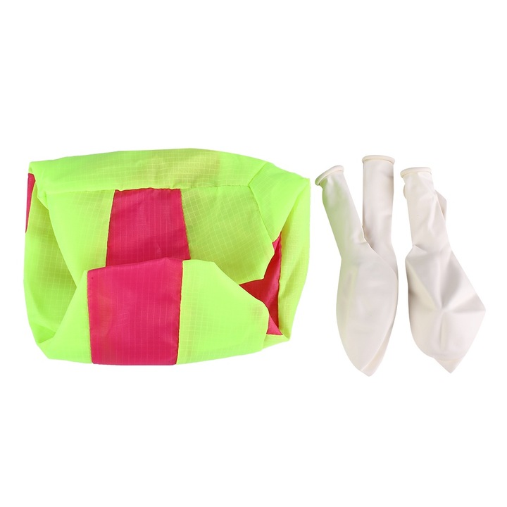 Felfújható textillabda, Jormftte, 5 db-os latex lufi készlet, többszínű, 22 cm átmérőjű felfújható