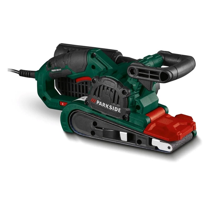 Лентов шлайф Parkside PBSD 600 A1, 600W, 4M захранващ кабел