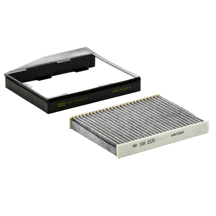 Kit Filtru habitaclu Carbon Activ Mann pentru Fiat Doblo, Idea, Punto, Musa