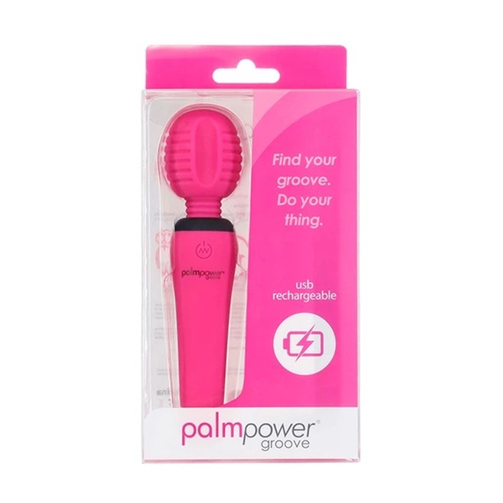 Вибратор PalmPowerm, 4 интензитета, Розов, 15.2x3.5 см