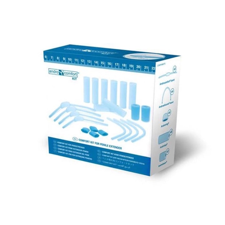 Комплект за секс помпа Andromedical, 4 ленти Androcomfort, Пълен