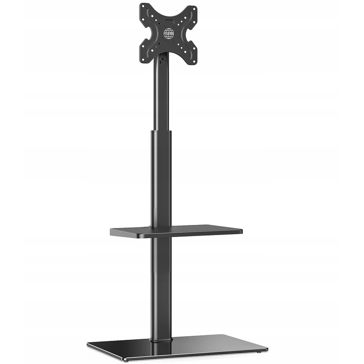 ТВ стойка Luka с рафт, за телевизори 19-42 инча, регулируема височина, капацитет 35 кг